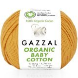 Пряжа Gazzal ORGANIC BABY COTTON 418 оранжевый (5 мотков)