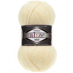 Пряжа Alize SUPERLANA MIDI 394 слоновая кость (5 мотков)