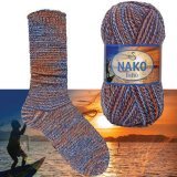 Пряжа Nako BOHO 87718 принт (5 мотков)