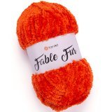Пряжа Yarnart FABLE FUR 980 яр.оранжевый (5 мотков)