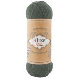 Пряжа Alize SUPERWASH ARTISAN 372 серо-зеленый (5 мотков)