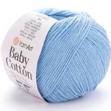 Пряжа Yarnart BABY COTTON 448 голубой (5 мотков)