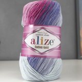 Пряжа Alize COTTON GOLD BATIK 3686 роз/сир/бир/сер/белый (5 мотков)