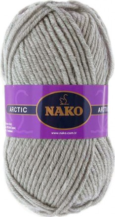 Пряжа Nako ARCTIC 195-6065 св.серый меланж