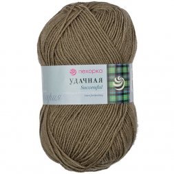 Пряжа Пехорка УДАЧНАЯ 274 серо-бежевый (5 мотков)
