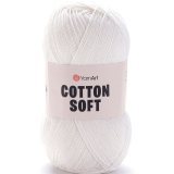 Пряжа Yarnart COTTON SOFT 01 молочный (5 мотков)