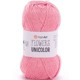 Пряжа Yarnart FLOWERS UNICOLOR 735 розовый (5 мотков)