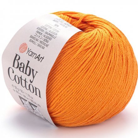 Пряжа Yarnart BABY COTTON 425 апельсин (5 мотков)