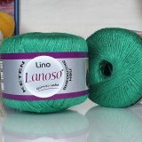 Пряжа Lanoso LINO 920 яр.зеленый (6 мотков)