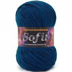 Пряжа Color City СОФИТ 2303 синий (5 мотков)