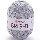 Пряжа Yarnart BRIGHT 235 т.серебро (6 мотков)