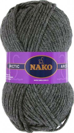 Пряжа Nako ARCTIC 193-6066 т.серый меланж