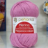 Пряжа Пехорка МЕРИНОСОВАЯ 49 фуксия (10 мотков)