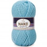 Пряжа Nako SPAGHETTI 6199 св.бирюза (5 мотков)