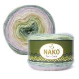 Пряжа Nako PERU COLOR 32185 салат/м.волна/сирень (4 мотка)