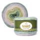 Пряжа Nako PERU COLOR 32185 салат/м.волна/сирень (4 мотка)