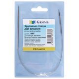 Спицы круговые Gamma 25 см, № 2.0