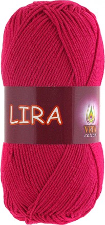 Пряжа Vita cotton LIRA 5024 красная ягода