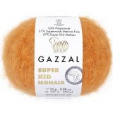 Пряжа Gazzal SUPER KID MOHAIR 64419 т.оранжевый (6 мотков)