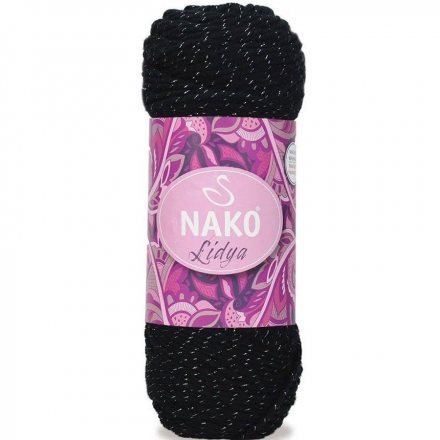 Пряжа Nako LIDYA 98206 черный (5 мотков)