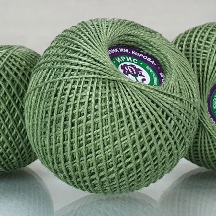 Пряжа ПНК им.Кирова ИРИС 25 4404-1 хаки (6 мотков)