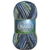 Пряжа Nako BOHO 32839 принт (5 мотков)