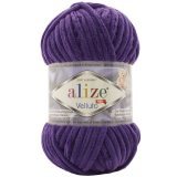 Пряжа Alize VELLUTO 74 фиолетовый (5 мотков)