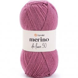 Пряжа Yarnart MERINO DE LUXE 50 3017 п.роза (5 мотков)