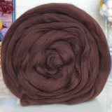Полутонкая шерсть для валяния 251 т.коричневый