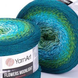 Пряжа Yarnart FLOWERS MOONLIGHT 3256 принт (2 мотка)