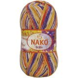 Пряжа Nako BOHO 32842 принт (5 мотков)