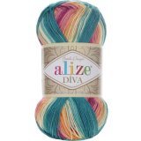 Пряжа Alize DIVA BATIK 4572 фукси/бир/мол/оранж (5 мотков)