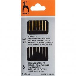 Иглы синельные-штопольные Pony №20
