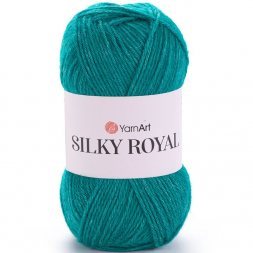 Пряжа Yarnart SILKY ROYAL 439 изумруд (5 мотков)