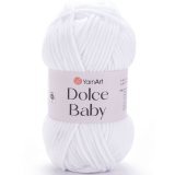 Пряжа Yarnart DOLCE BABY 741 белый (5 мотков)