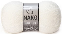 Пряжа Nako LAME FINE 300 SE молочный