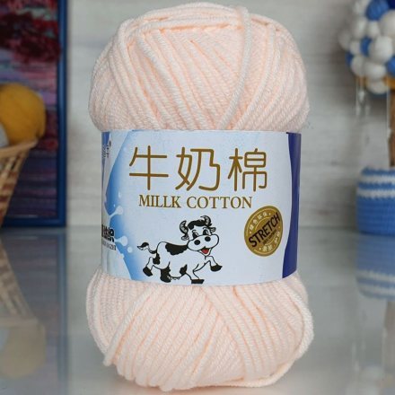 Пряжа M&amp;h MILLK COTTON 012 персиковый (10 мотков)