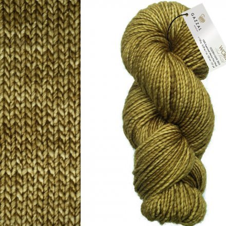 Пряжа Gazzal WORM 3853 хаки (3 мотка)