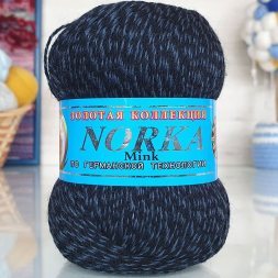 Пряжа Color City НОРКА 235 черный меланж (6 мотков)