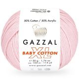 Пряжа Gazzal BABY COTTON XL 3411 бл.розовый (5 мотков)