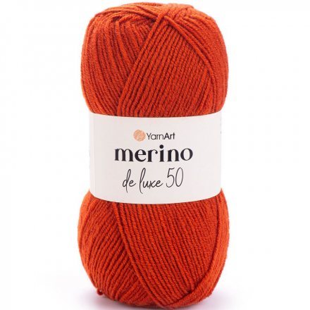 Пряжа Yarnart MERINO DE LUXE 50 3027 терракот (5 мотков)