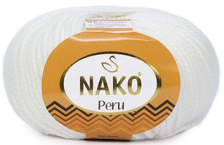Пряжа Nako PERU 208 белый