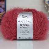 Пряжа Gazzal TEDDY &amp; MERINOS 6549 малиновый (5 мотков)