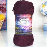 Пряжа Color City БЕЛЫЙ ЛЕОПАРД 2227 бордо (5 мотков)