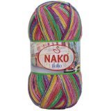 Пряжа Nako BOHO 32844 принт (5 мотков)