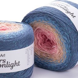 Пряжа Yarnart FLOWERS MOONLIGHT 3262 принт (2 мотка)