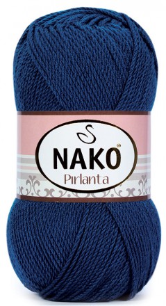 Пряжа Nako PIRLANTA 4253 т.синий
