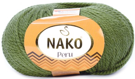 Пряжа Nako PERU 23111 хаки