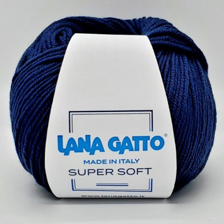 Пряжа Lana Gatto SUPER SOFT 5522 серо-синий