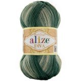 Пряжа Alize DIVA BATIK 8055 принт (5 мотков)